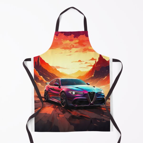 Item preview, Purple Alfa Romeo Giulia Quadrifoglio Sunset In Canon designed and sold by RevUpDesign.