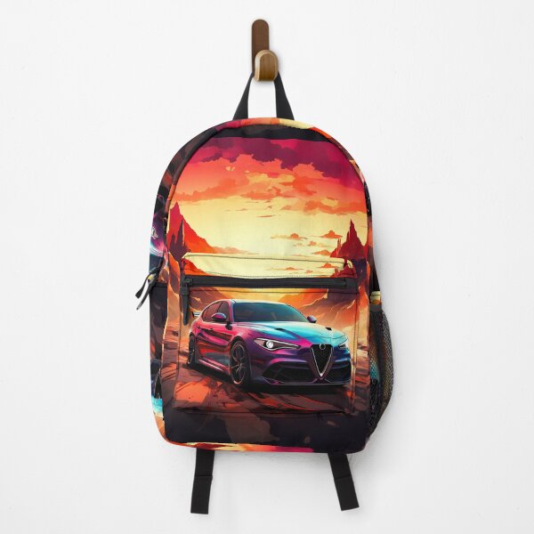 Item preview, Purple Alfa Romeo Giulia Quadrifoglio Sunset In Canon designed and sold by RevUpDesign.