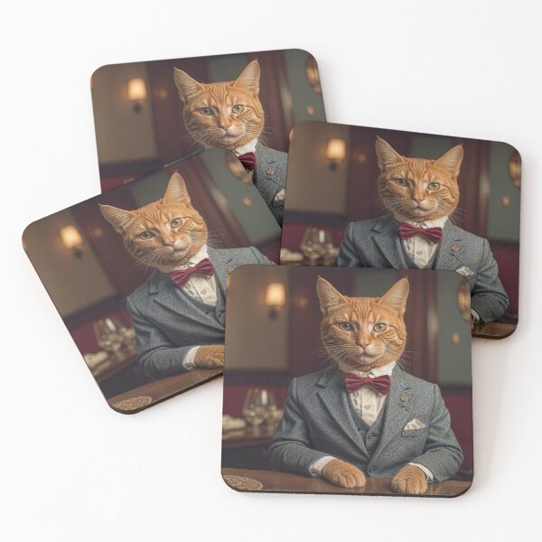 Item preview, A dapper ginger cat designed and sold by ModernTwisted.
