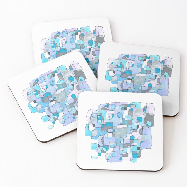Item preview, Pastel Endless Rectangle Swirls of Serenity (640408) designed and sold by Heiter und Gelassen.