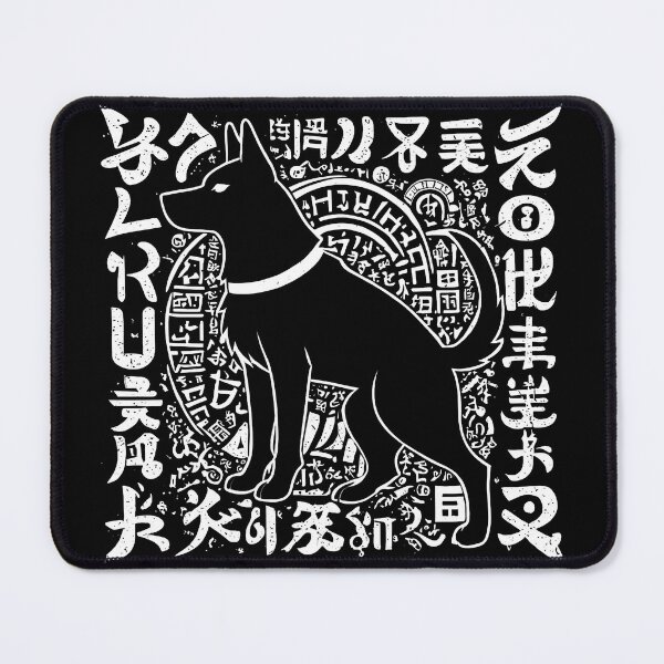 Item preview, Mystical Dog with Ancient Calligraphy I designed and sold by DevemDavam.