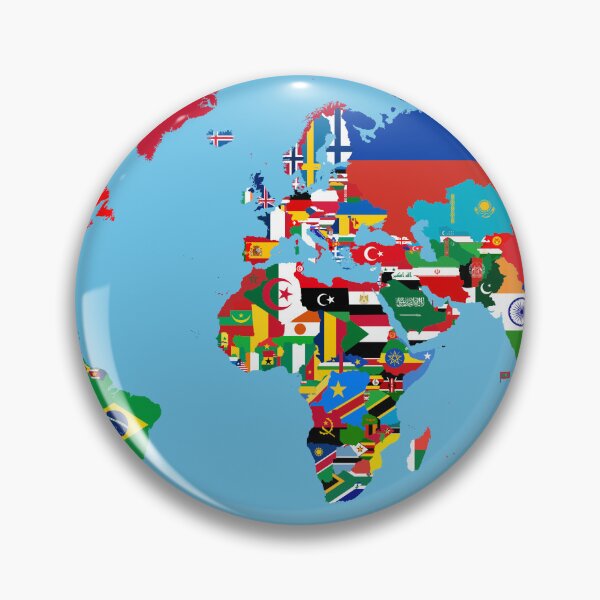 Item preview, World Flag Map designed and sold by Candie-Shop.