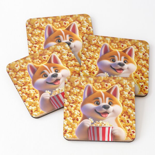 Item preview, Popcorn Akita Pooch Delight designed and sold by Sillytoe.