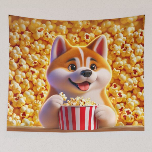 Item preview, Popcorn Akita Pooch Delight designed and sold by Sillytoe.