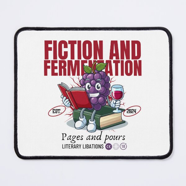Item preview, Books and wine : Fiction and fermentation designed and sold by Peerless-Prime.