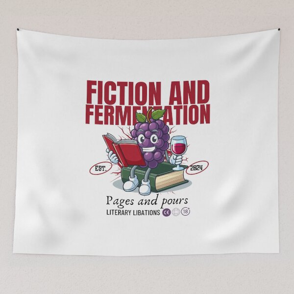 Item preview, Books and wine : Fiction and fermentation  designed and sold by Peerless-Prime.
