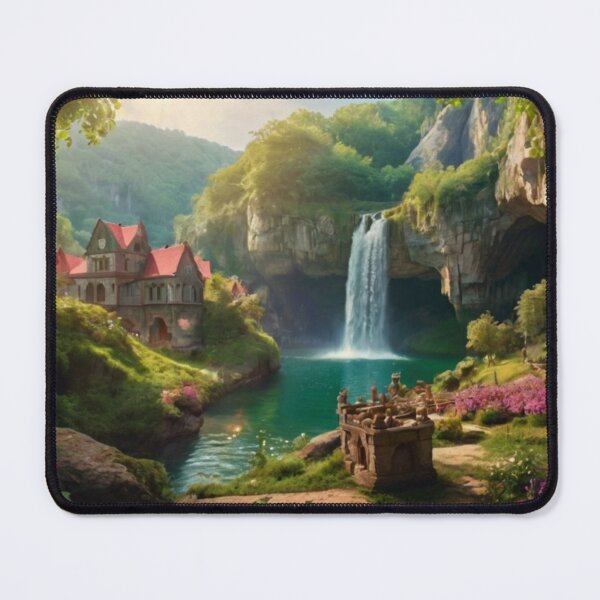 Item preview, Mystical Forest Cave of Sunlit Falls designed and sold by BlareBlare.