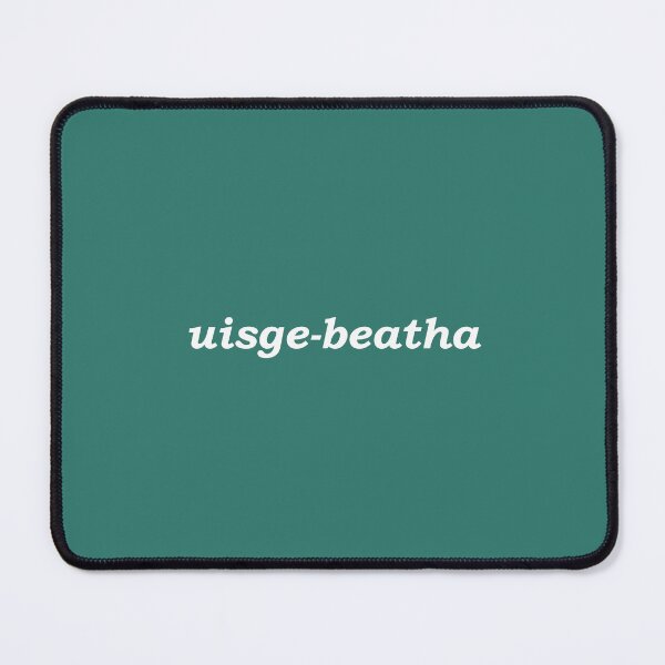 Item preview, uisge-beatha (the Gaelic word for whisky) in emerald green- it translates as "water of life" in Scottish Gaelic. Uisge means water and beatha means life designed and sold by Mamaidh Made.