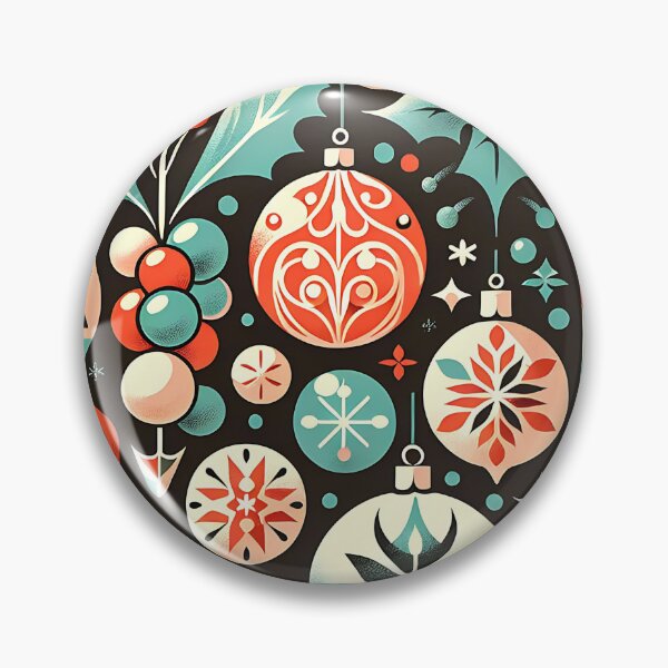 Item preview, Vintage Holiday Ornament Pattern designed and sold by SportyAndArtful.