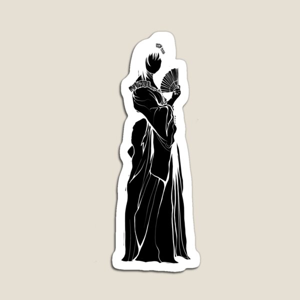 Item preview, JAPAN INSPIRED GEISHA KIMONO WHITE LINEAR DESIGN designed and sold by AESNNARTE.