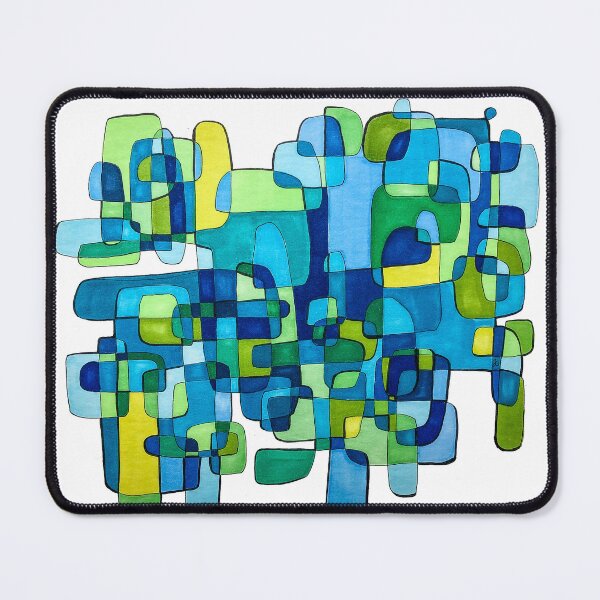 Item preview, Colorful Endless Rectangle Swirls of Serenity (640306) designed and sold by Heiter und Gelassen.