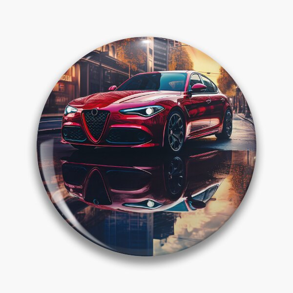 Item preview, Red Alfa Romeo Giulia Quadrifoglio in the City Center designed and sold by RevUpDesign.