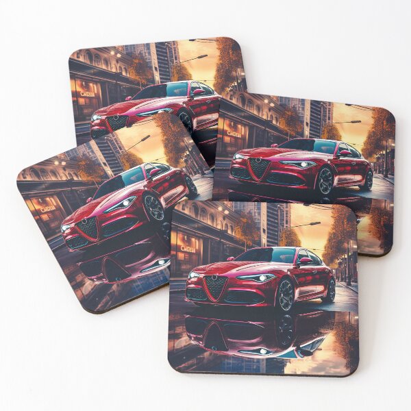 Item preview, Red Alfa Romeo Giulia Quadrifoglio in the City Center designed and sold by RevUpDesign.