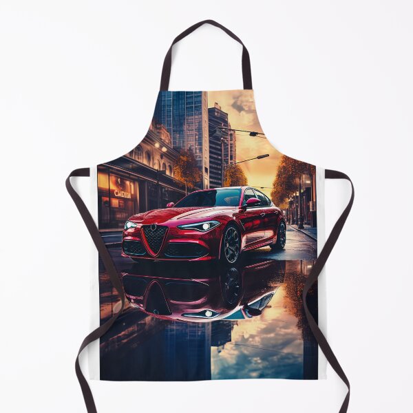 Item preview, Red Alfa Romeo Giulia Quadrifoglio in the City Center designed and sold by RevUpDesign.