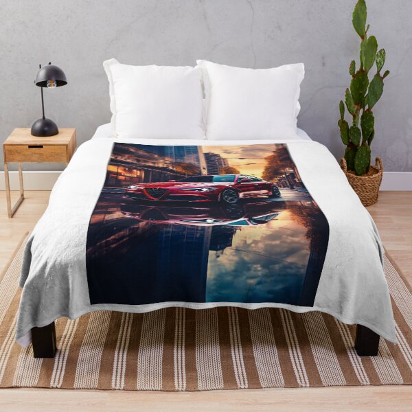 Item preview, Red Alfa Romeo Giulia Quadrifoglio in the City Center designed and sold by RevUpDesign.