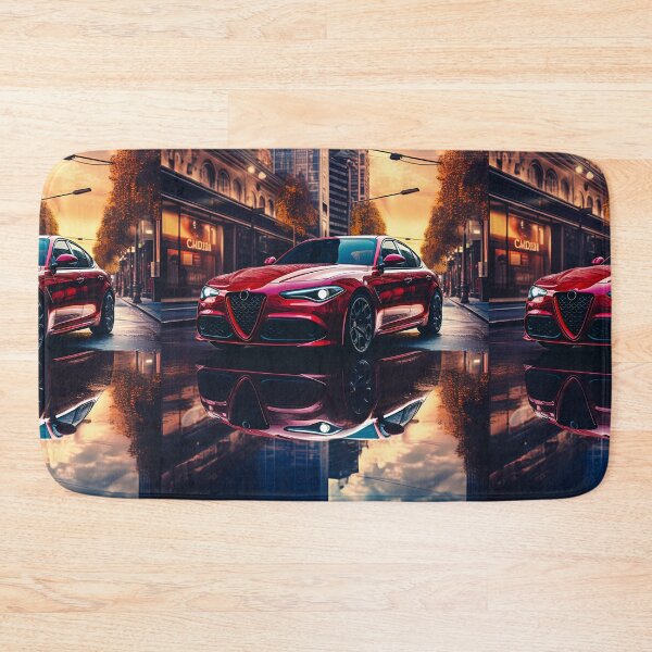 Item preview, Red Alfa Romeo Giulia Quadrifoglio in the City Center designed and sold by RevUpDesign.