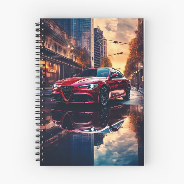 Item preview, Alfa Romeo Giulia Quadrifoglio rojo en el centro de la ciudad designed and sold by RevUpDesign.