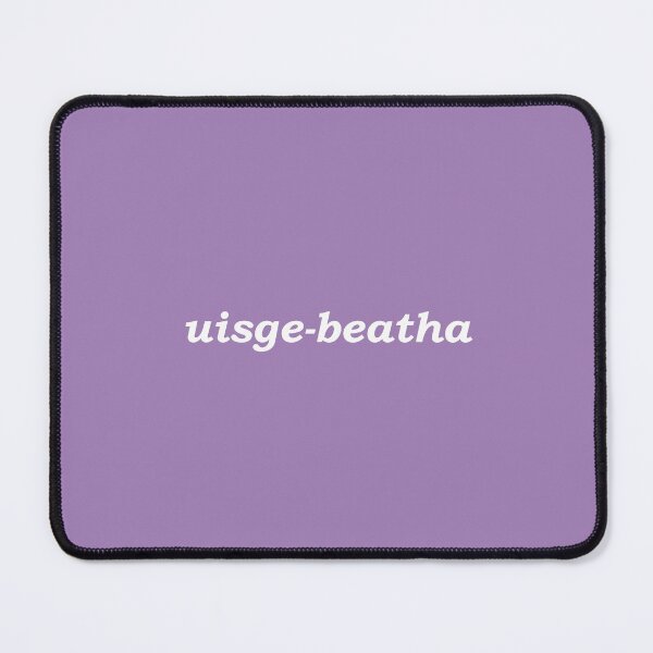 Item preview, uisge-beatha (the Gaelic word for whisky) in indigo pastel - it translates as "water of life" in Scottish Gaelic. Uisge means water and beatha means life designed and sold by Mamaidh Made.