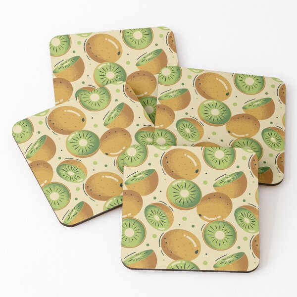 Item preview, Kiwi Green Tropical Fruit Pattern designed and sold by enchantedrealm.