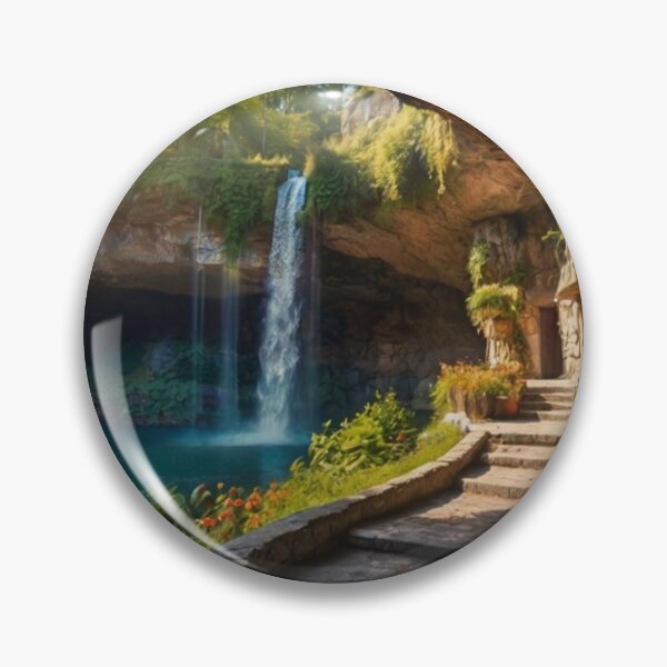 Item preview, Secret Enchanted Cave of Sunlight and Waterfalls designed and sold by BlareBlare.