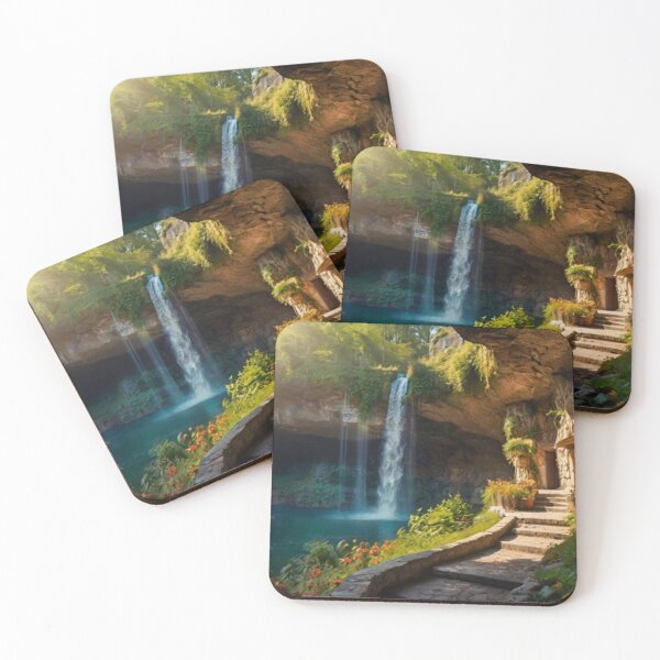 Item preview, Secret Enchanted Cave of Sunlight and Waterfalls designed and sold by BlareBlare.