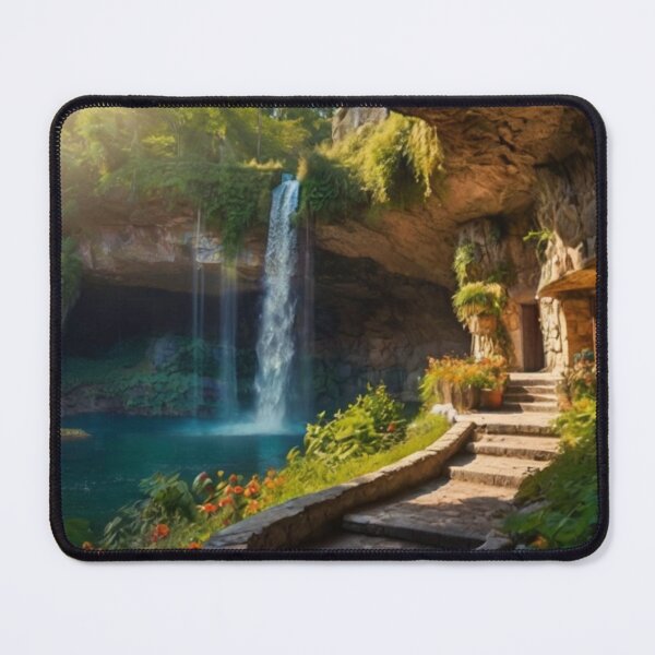 Item preview, Secret Enchanted Cave of Sunlight and Waterfalls designed and sold by BlareBlare.