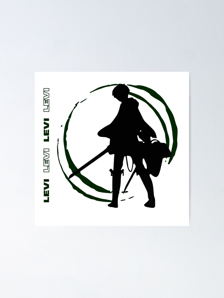 Shingeki No Kyojin - Exploration Logo With Levi Shadow Shirt