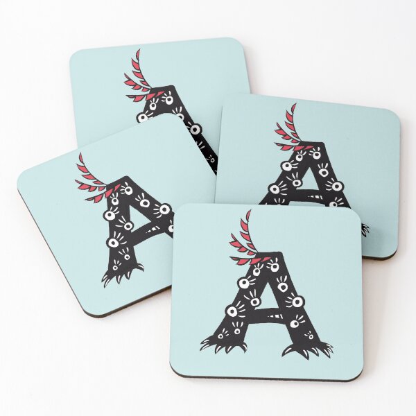 Item preview, Letter A Funny Monster Drawing designed and sold by Boriana Giormova.