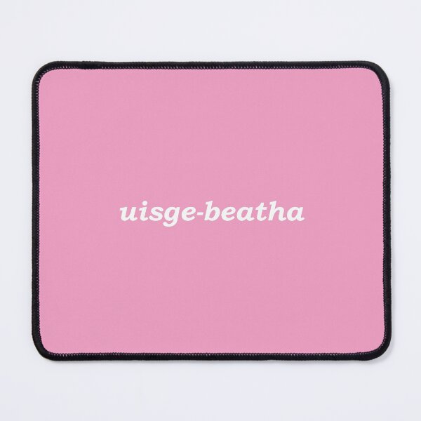 Item preview, uisge-beatha (the Gaelic word for whisky) in pink pastel - it translates as "water of life" in Scottish Gaelic. Uisge means water and beatha means life designed and sold by Mamaidh Made.