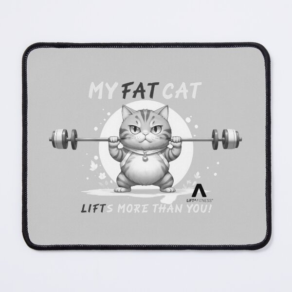 Item preview, Cat Lifts More Than You - Mod 01 - White designed and sold by LIFT-FITNESS-PT.