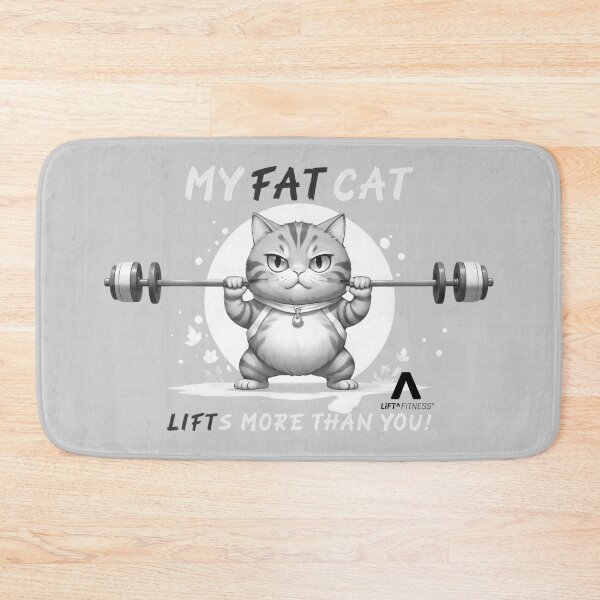 Item preview, Cat Lifts More Than You - Mod 01 - White designed and sold by LIFT-FITNESS-PT.