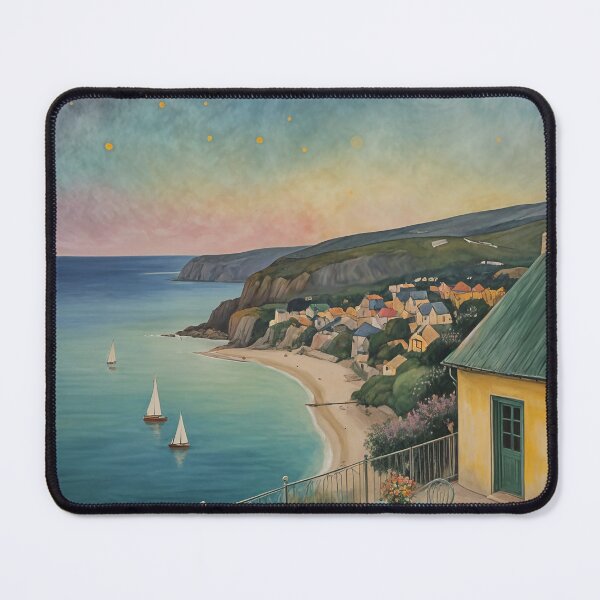 Item preview, Moonlit Haven: Sailboats in a Night Bay designed and sold by Lizetteh.