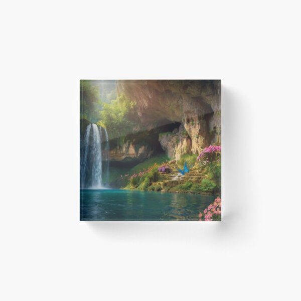 Item preview, Enchanted Forest Cave of Radiant Falls designed and sold by BlareBlare.