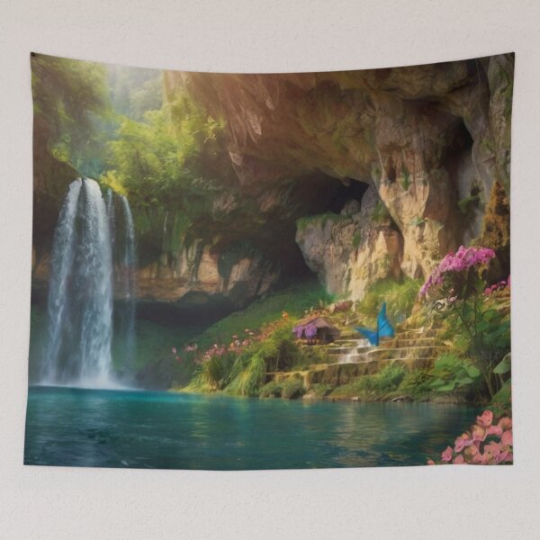 Item preview, Enchanted Forest Cave of Radiant Falls designed and sold by BlareBlare.