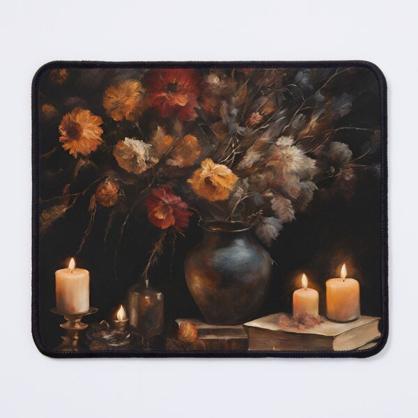 Item preview, Dark academia floral oil painting dried flowers decadence gift for bookish girl girlie designed and sold by Fantasy Cache.