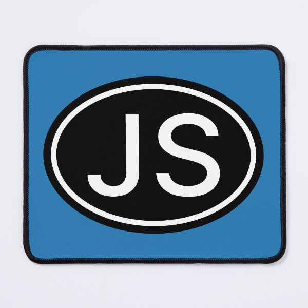 Artikelvorschau, JS Initialen Monogramm ovale weiße Buchstaben entworfen und verkauft von Jeallan Designs.