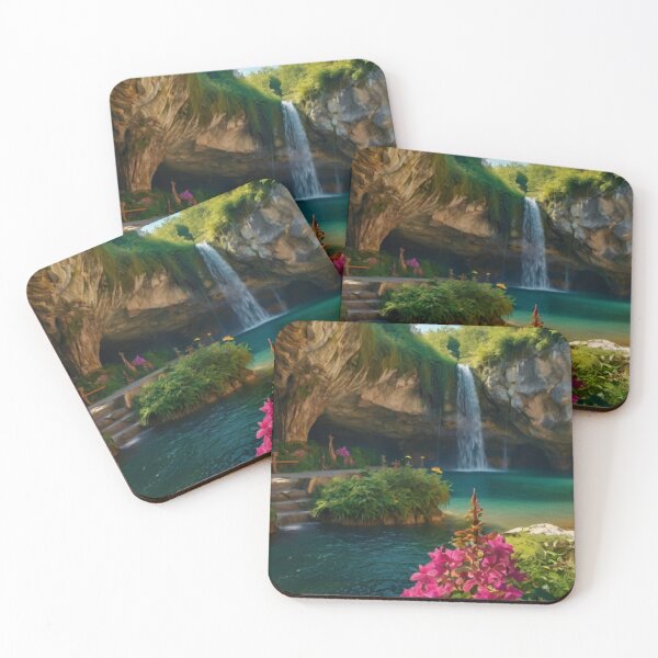 Item preview, Forest Sanctuary of the Enchanted Cave Falls designed and sold by BlareBlare.