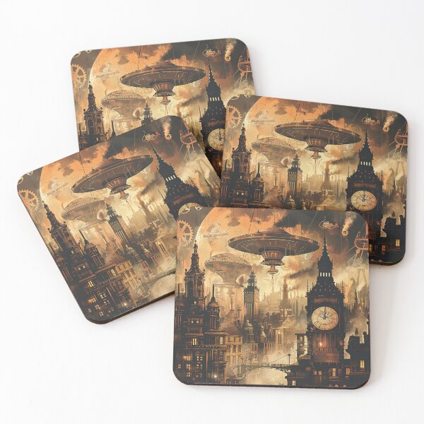 Item preview, Steampunk London Cityscape designed and sold by Wild Blue Designs NZ.