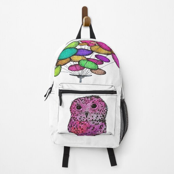 Item preview, purple owl, cute owl,sweet bird,colorful flower designed and sold by NB-Artmagic.