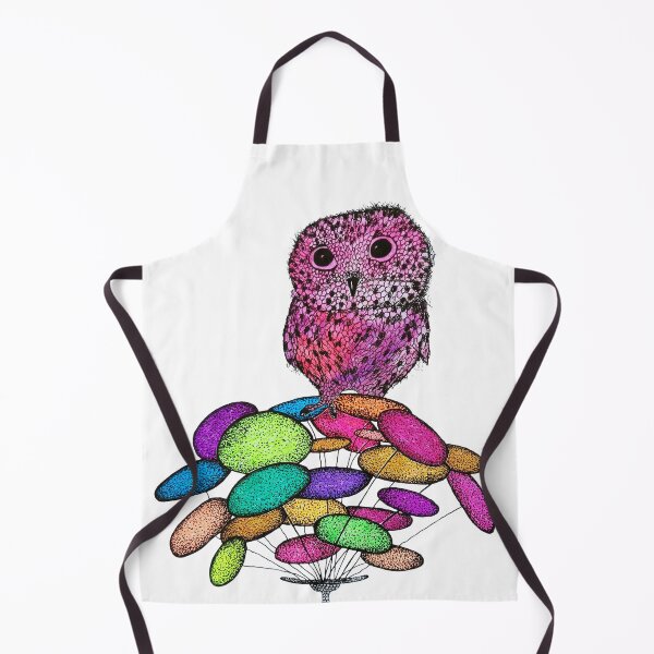 Item preview, purple owl, cute owl,sweet bird,colorful flower designed and sold by NB-Artmagic.