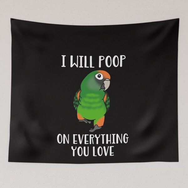 Item preview, I will poop on everything you love - Jardine's parrot designed and sold by FandomizedRose.