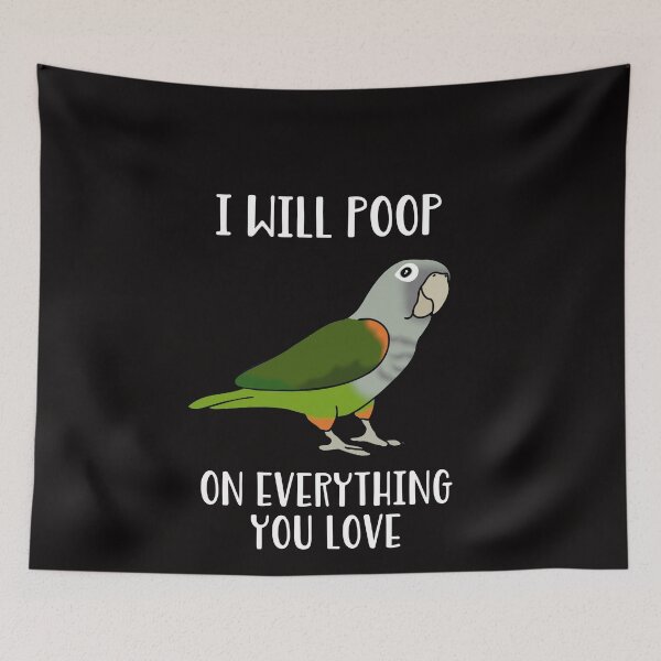 Item preview, I will poop on everything you love - Cape parrot designed and sold by FandomizedRose.