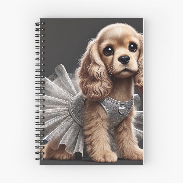 Item preview, Adorable Cavalier King puppy in sparkly silver tutu. designed and sold by toypoodlemom.