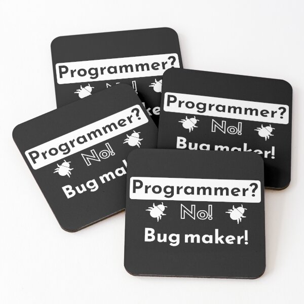Item preview, Programmer? No! Bug maker! - black designed and sold by Warrioll.