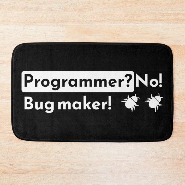 Item preview, Programmer? No! Bug maker! - short black designed and sold by Warrioll.