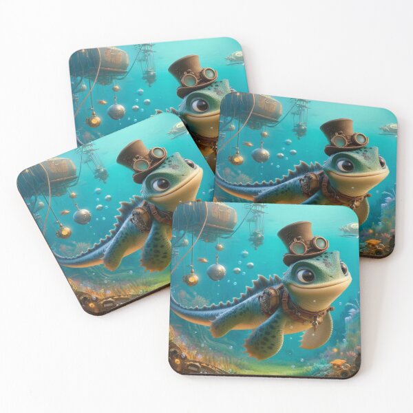 Item preview, Steampunk Albertonectes Underwater Exploration designed and sold by Sillytoe.