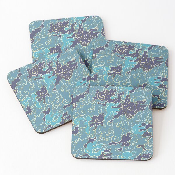 Item preview, Abstract of Vintage Blue Fire Pattern designed and sold by Teravill.