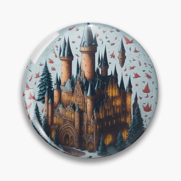 Item preview, Magical Castle Snow Globe Sticker designed and sold by pelzolga.