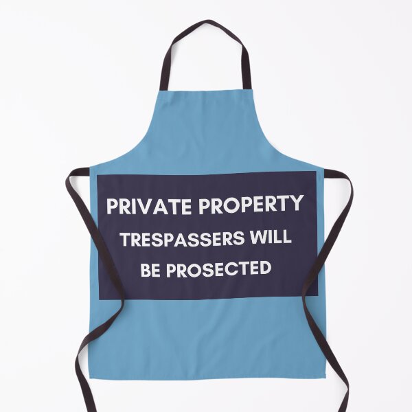 Item preview, Private Property: Trespassers will be Prosected - Sign Malapropism from an Actual School designed and sold by Artmugic.