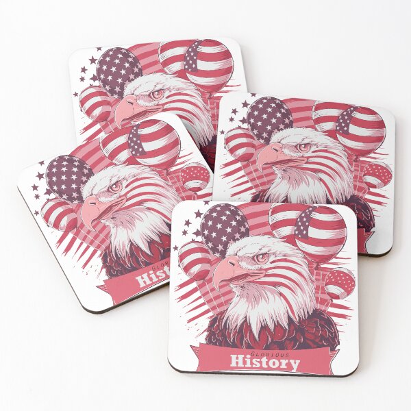 Item preview, Funny bald eagle head July 4th glorious history in t-shirt designed and sold by Saisaye.